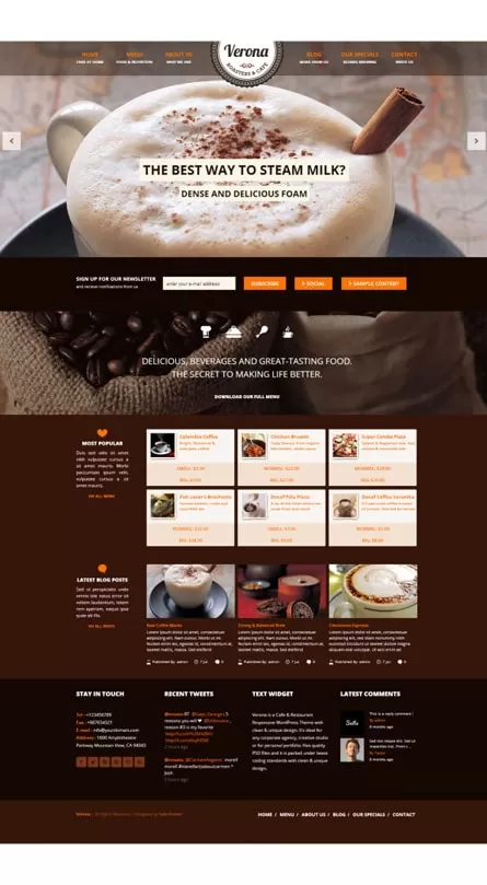  Yêu cầu khác nhau của các loại thiết kế website cà phê