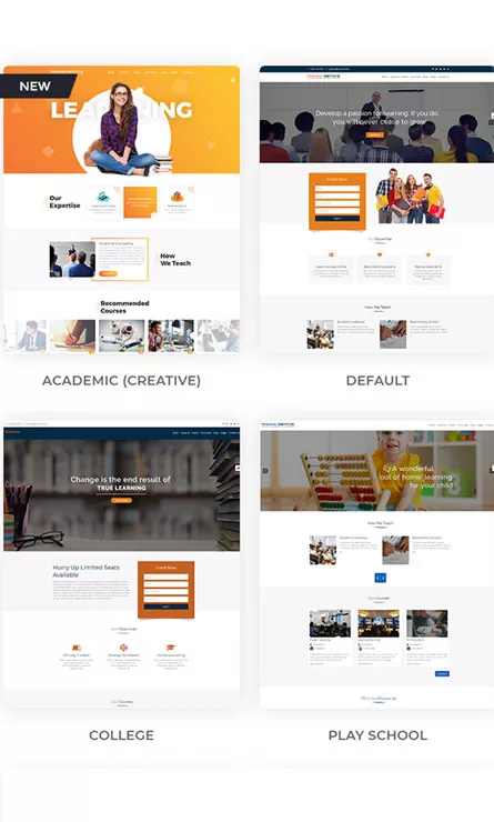 Thiết kế website dạy học trực tuyến chuyên nghiệp, đã có Web4s