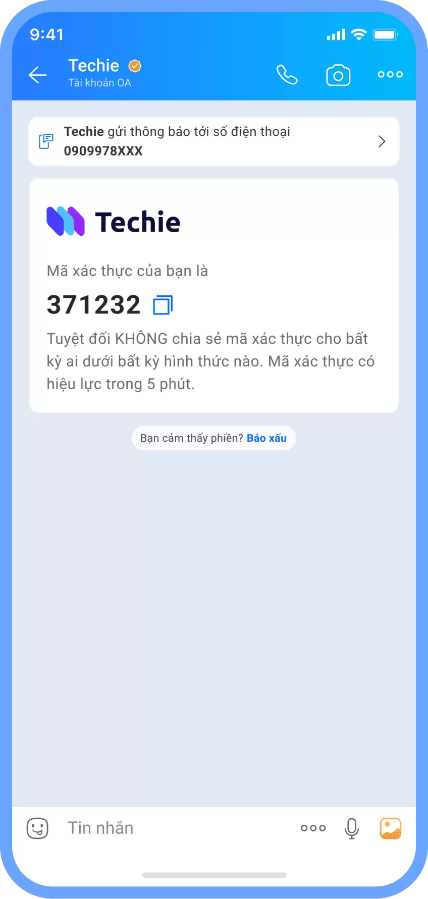 ZNS giao dịch